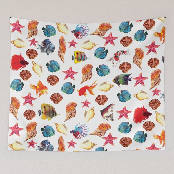 Item preview, cute ocean character patterns designed and sold by Special-Ninja.