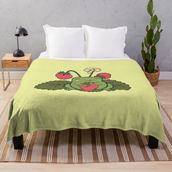 Item preview, Cottagecore Aesthetic Frog with Strawberry Cute Kawaii Lover Gift designed and sold by alenaz.