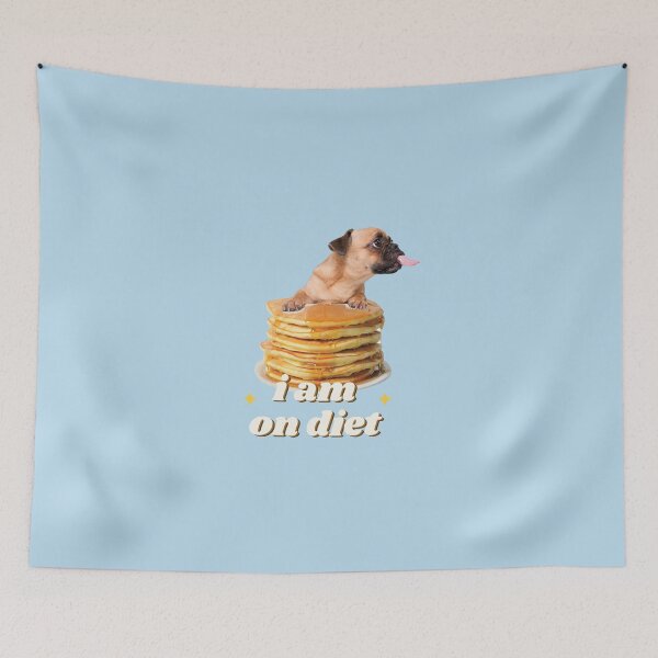 Item preview, I am on diet -  pancake and sweet honey fighting the diet fight - Funny Diet designed and sold by rose-outspace.
