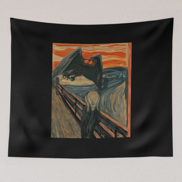 Item preview, Funny Mothman Shirt - The Scream designed and sold by Lajon5242.