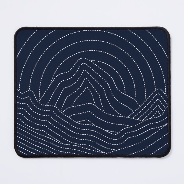 Item preview, Embroidered Mountain Sunset designed and sold by D-Spot Shop.