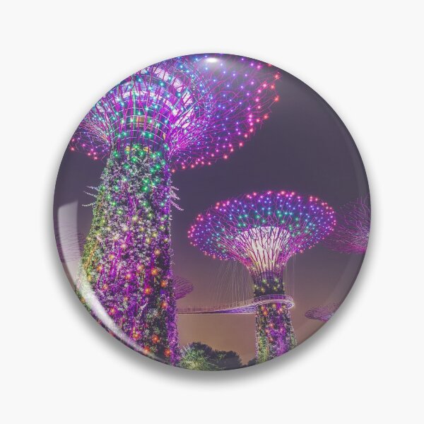Item preview, Colorful Night Lights at Gardens By The Bay Supertree Grove designed and sold by Sun-Blessed.