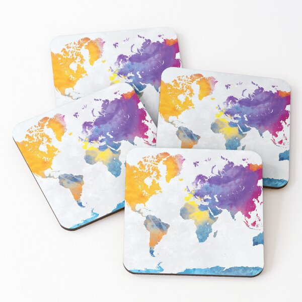 Item preview, Colorful World Map designed and sold by prestige dn.