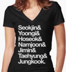 Camiseta entallada de cuello en V BTS - BANGTAN BOYS - 방탄소년단