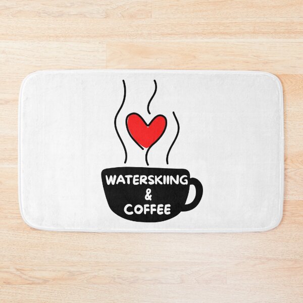 Item preview, Waterskiing & coffee designed and sold by TheGreenGoat.