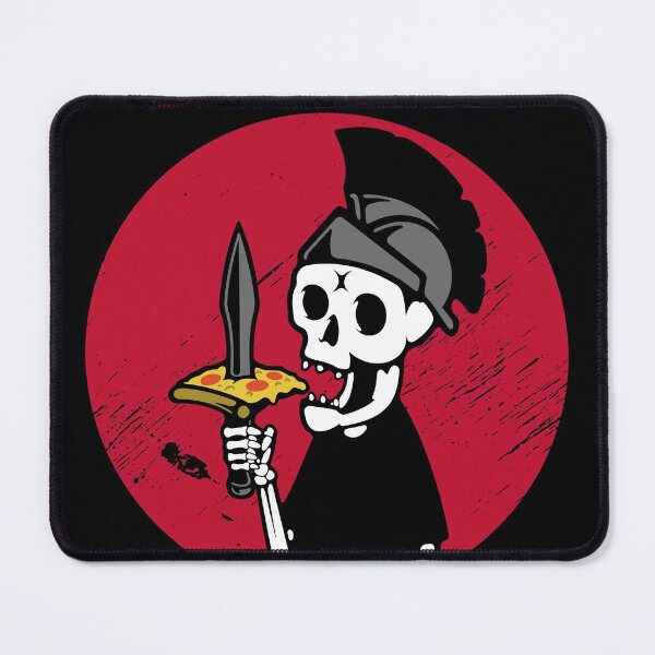 Item preview, Half Human Half Pizza | Spooky Skeleton Eating Pizza designed and sold by The-ItemShop.