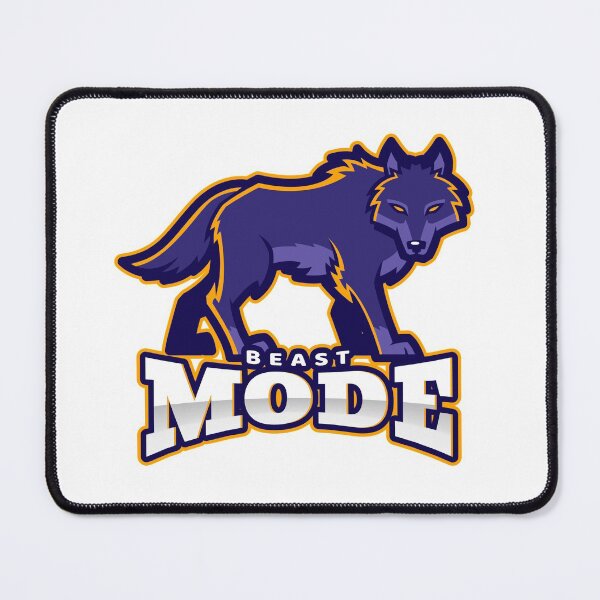 Item preview, Beast Mode Wolf White - Funny Gym designed and sold by GymWearDepot.
