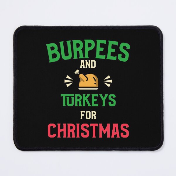 Item preview, Christmas Burpees And Turkeys White - Funny Gym designed and sold by GymWearDepot.