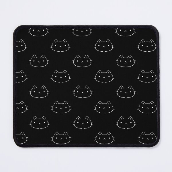 Item preview, Kawaii black cat face designed and sold by CricketDoodles.