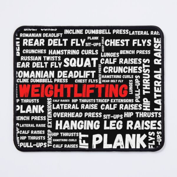 Item preview, Weightlifting Typography Box White - Funny Gym designed and sold by GymWearDepot.