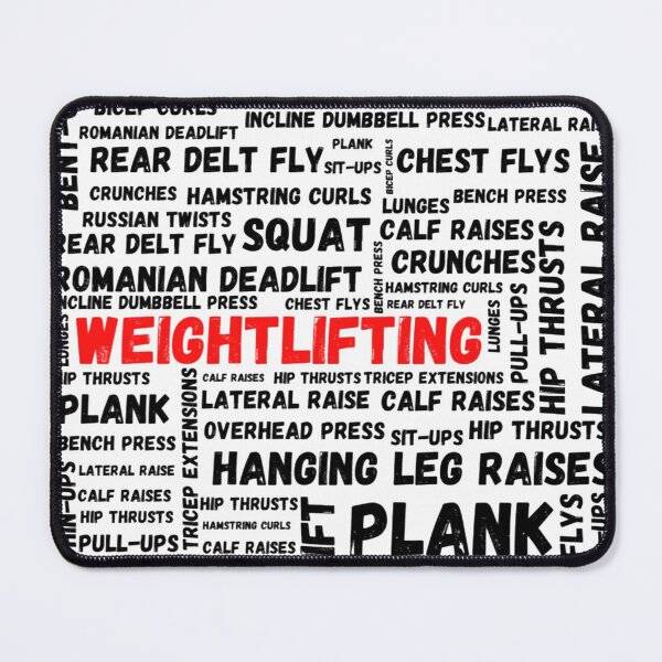 Item preview, Weightlifting Typography Box Black - Funny Gym designed and sold by GymWearDepot.