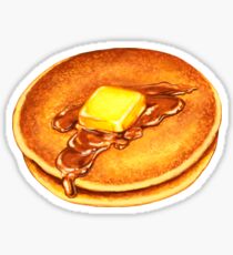 Pancakes Pattern - Blue Sticker