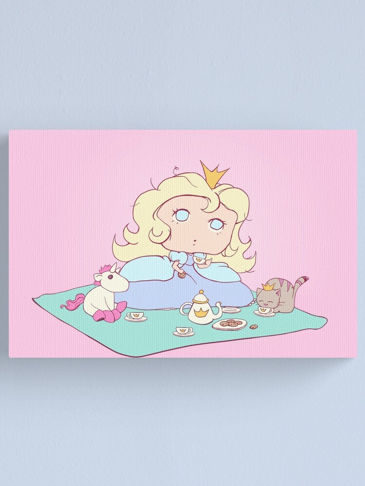 Alternate view of Lil´ Princess Tea Time Canvas Print