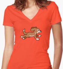 Doglover Women's Fitted V-Neck T-Shirt