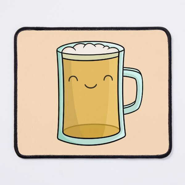 Item preview, Cute Smiley Beer - Cute Beer design designed and sold by BaconPancakes21.