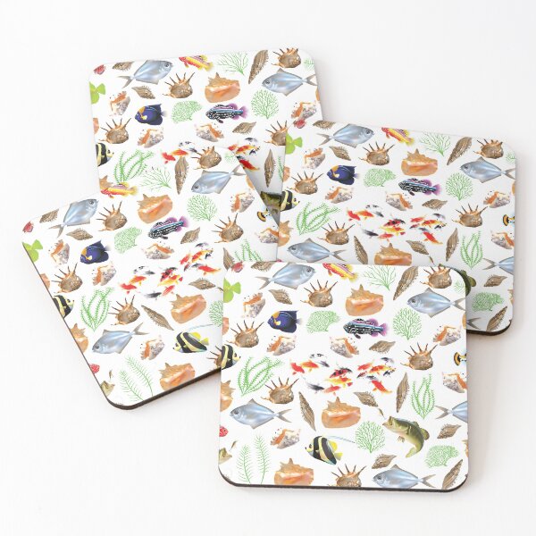 Item preview, cute ocean character patterns designed and sold by Special-Ninja.