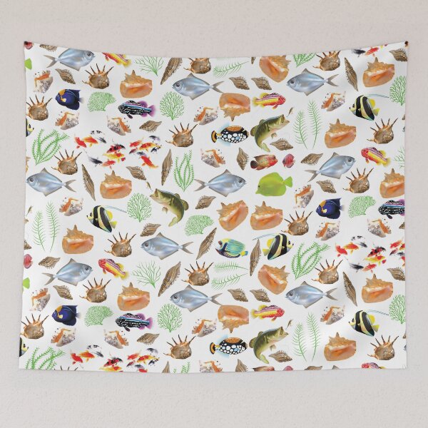 Item preview, cute ocean character patterns designed and sold by Special-Ninja.