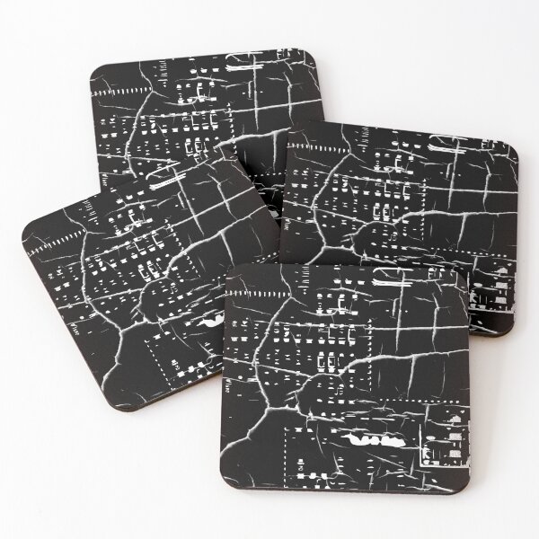 Item preview, Electronic chip path with crack design designed and sold by Color-Lab.