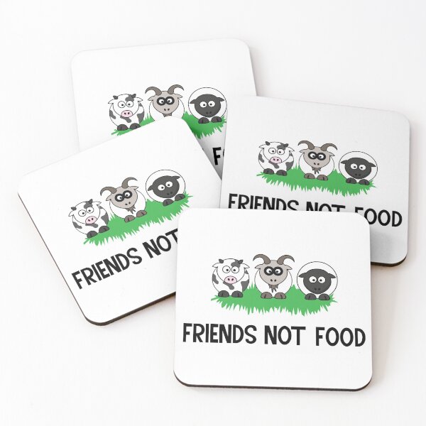 Item preview, Friends Not Food, Gifts for Vegan Vegetarian, Animal Rights Lover Present designed and sold by Blok45.