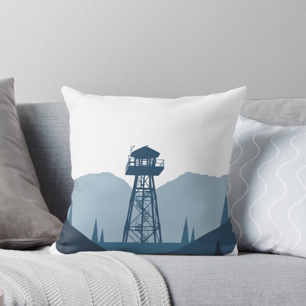 Item preview, Mountain Nights Tower Sticker Landscape  designed and sold by DiacavaArt.