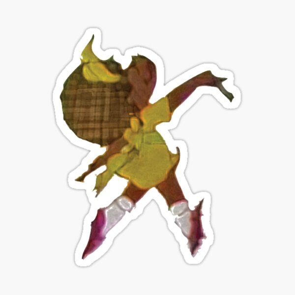 "Loaf of Bread, Container of Milk, Stick of Butter girl" Sticker for