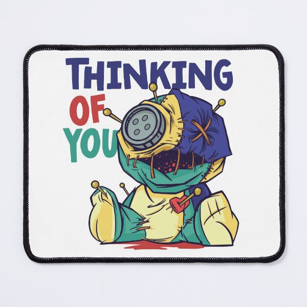 Item preview, Thinking of You // Funny Voodoo Doll Cartoon designed and sold by SLAG-Creative.