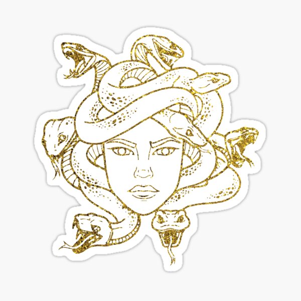 Woman with snake hair | Sticker