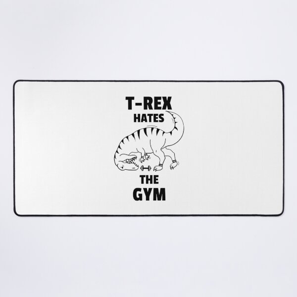 Item preview, T-Rex Hates The Gym/ Burpees Black - Funny Gym designed and sold by GymWearDepot.