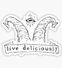 Live Deliciously Sticker