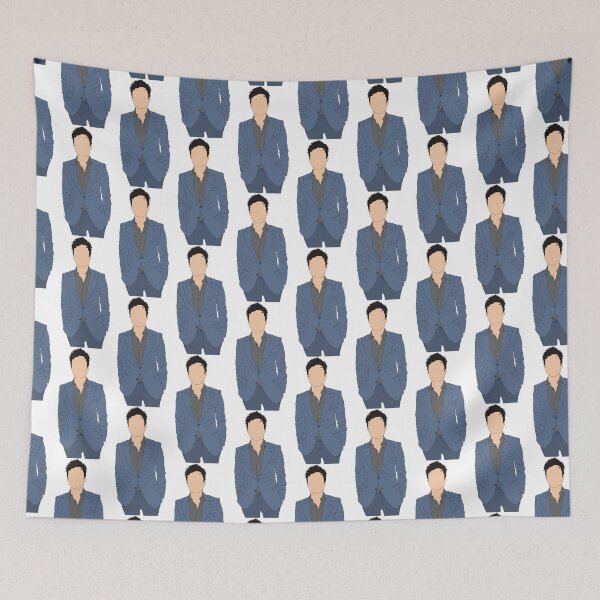 Item preview, Sebastian Stan is blue suit and gray shirt designed and sold by siwiecola.
