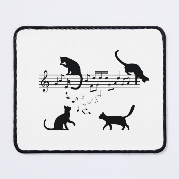 Item preview, Cats Playing Music Notes designed and sold by Blok45.