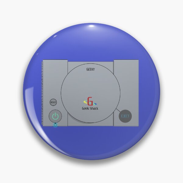 Item preview, Classic Video Game Console. GeekShack1 PS1. Retro Console Gaming Flair designed and sold by Geek-Shack.