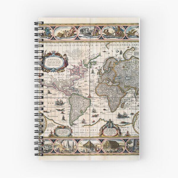 Item preview, Map Nova totius terrarum orbis geographica (1635) designed and sold by BillyBernie.