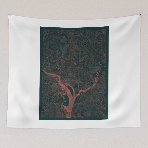 Item preview, Washington Map Red designed and sold by HubertRoguski.