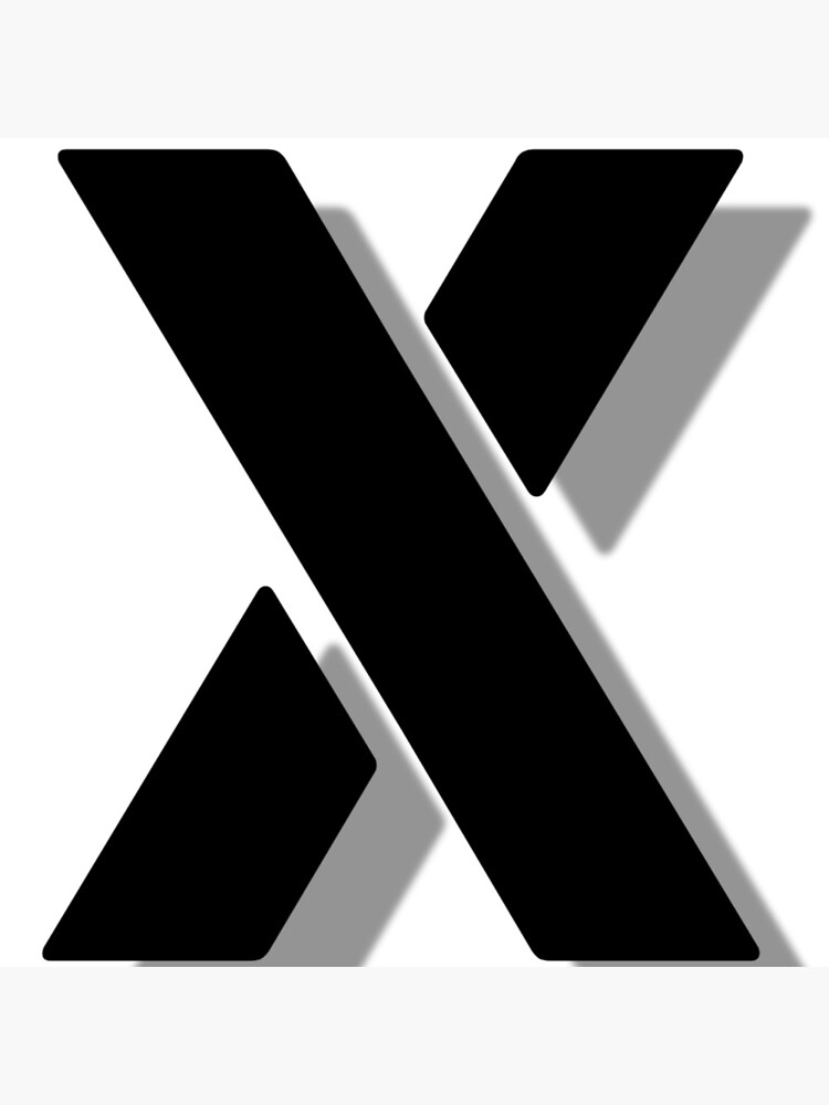 "Fanart design X logo" Poster for Sale by AnkitNagar Redbubble