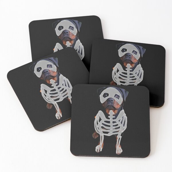 Item preview, Rottweiler skeleton Halloween  designed and sold by Freedomink.