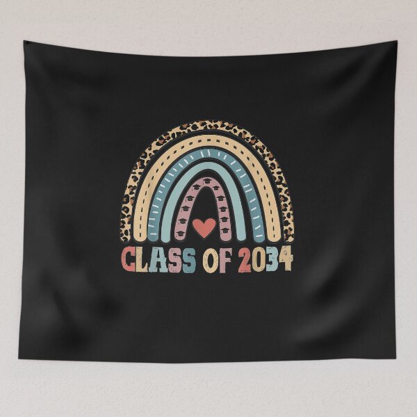 Item preview, Class Of 2034 Rainbow Leopard Graduation Kindergarten School T-Shirt designed and sold by Bener-Zurich.
