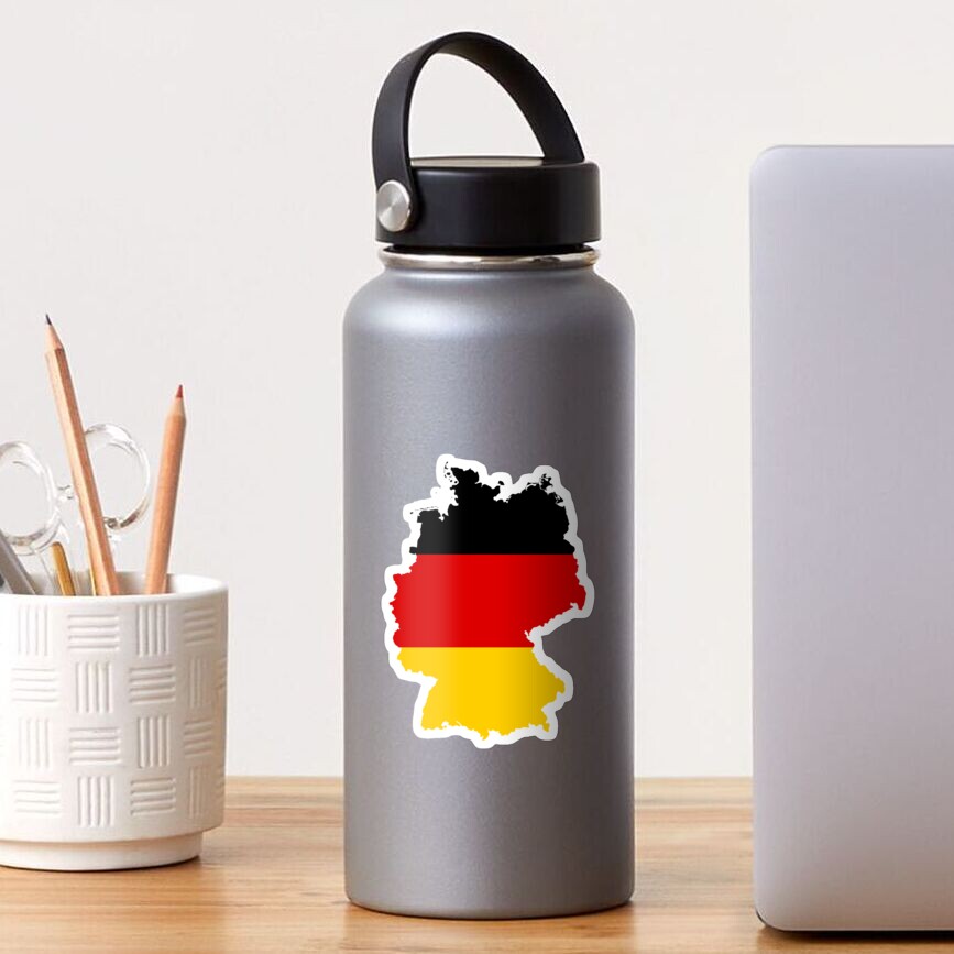 Germany Flag Map Sticker