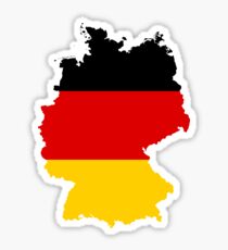 Germany Flag Map Sticker