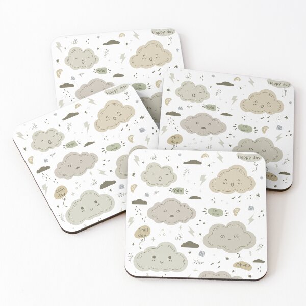 Item preview, Everyday mood clouds ( White background) designed and sold by CamiNhi.