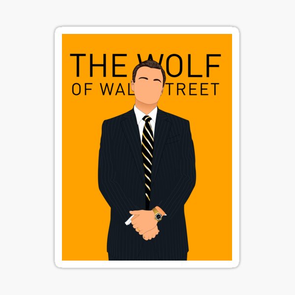 Sticker The Wolf Of Wall Street Redbubble