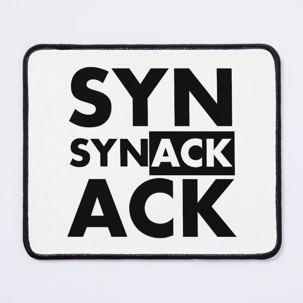 Item preview, SYN ACK Black TCP Connection Establishment Gift Idea for System Administrators designed and sold by SphereZones.