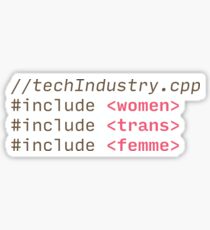 Include Fem in S.T.E.M. Sticker