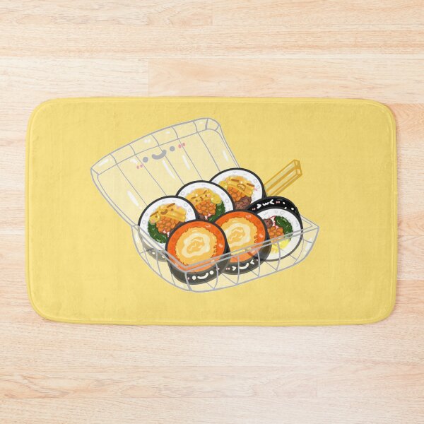 Item preview, Kawaii Korean street food cheese kimchi kimbap sticker designed and sold by Marie-c-doodles.
