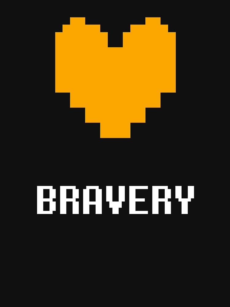 "Bravery (Undertale)" T-shirt by krimzen | Redbubble