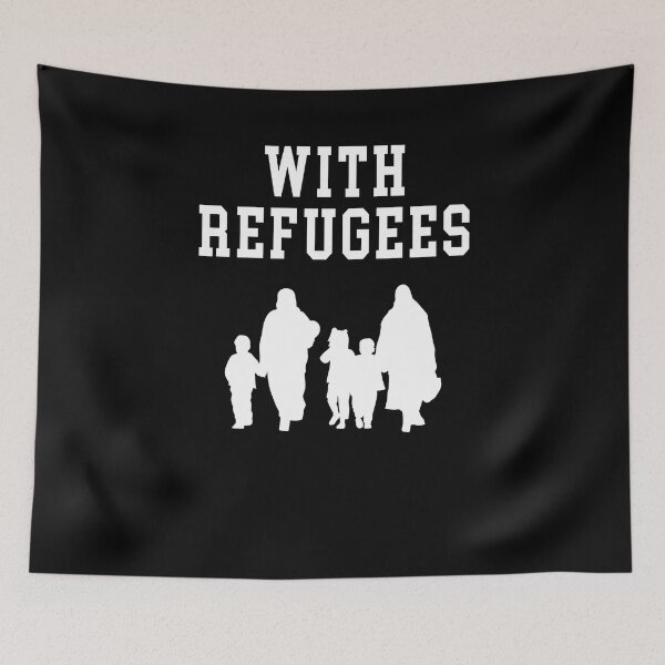 Item preview, With Refugees family | Anti racism designed and sold by BananaKivi.