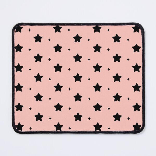 Item preview, Black Stars Pattern With Coral Pink Background designed and sold by AnyLeck.
