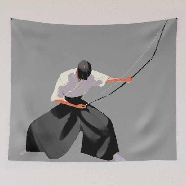 Item preview, Kyudo Art - Fighter preparing himself to use his bow designed and sold by TALAT-SHOPS.