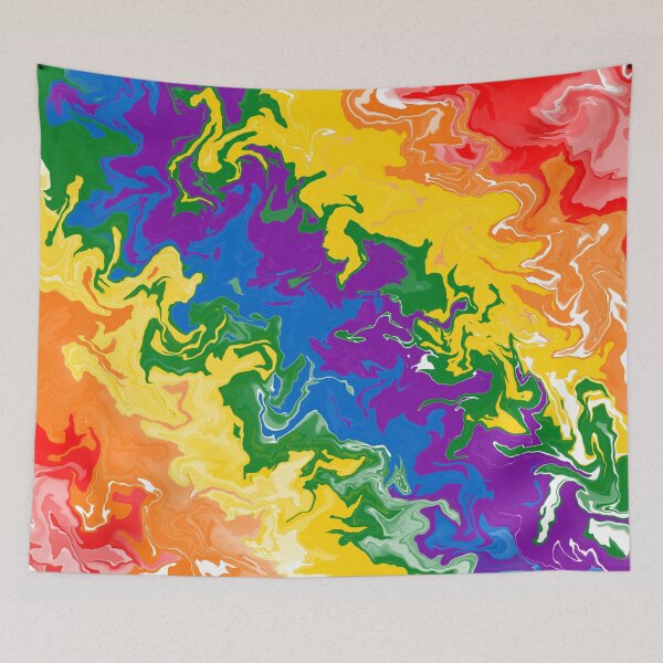 Item preview, Rainbow Marble (Pride Flag-Inspired (Proud LGBTQ+ Community)) designed and sold by teeworthy.