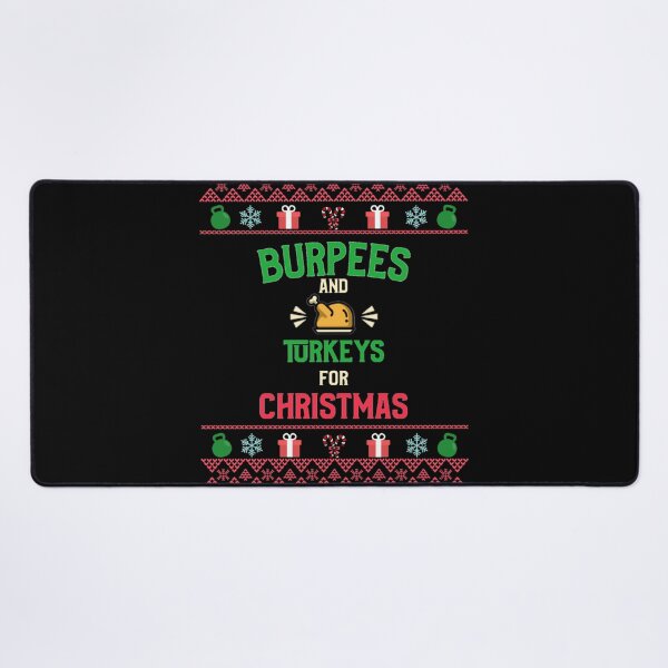 Item preview, Christmas Burpees And Turkeys (Winter) Black - Funny Gym designed and sold by GymWearDepot.